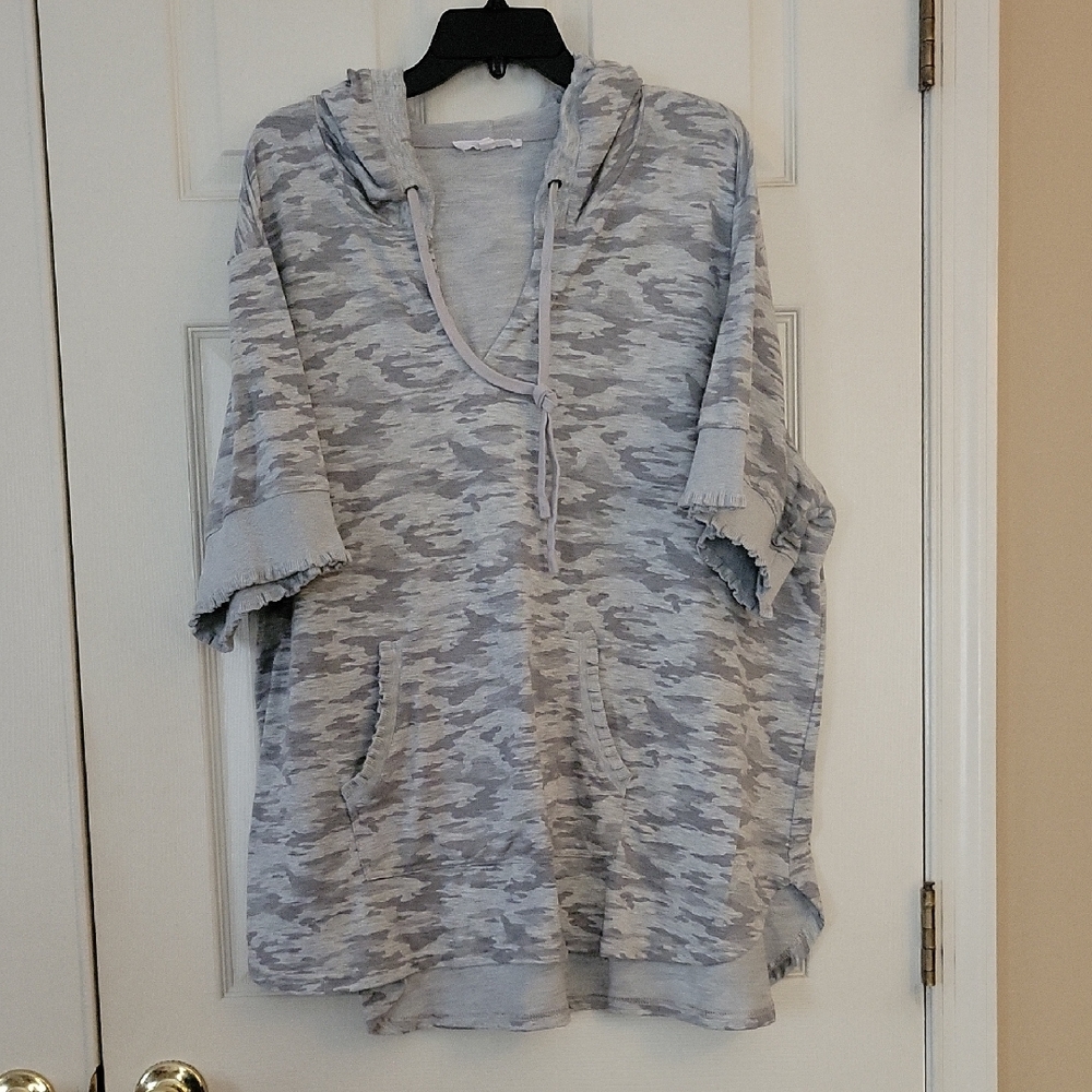Gray Camouflage Hoodie